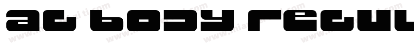ag body regular字体转换